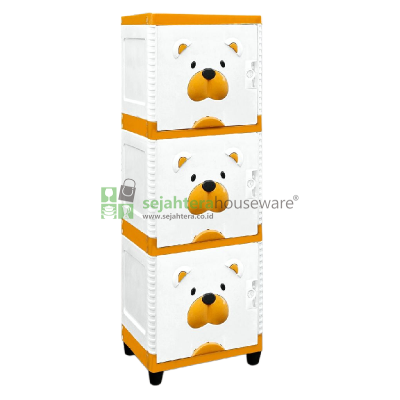 Lemari Akako 1P Hello Bear SS3+Kunci**