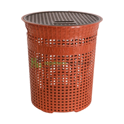 Keranjang Baju+Ttp Bulat Rotan LIONG 285