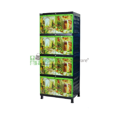 Lemari Plastik PANEN Susun 4 (8 Pintu)