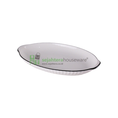 Piring Porselen 12 Inc SHAN SP012-1 Oval