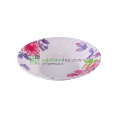 Piring Mei Shing Hugi Co DS6 Bulat Motif