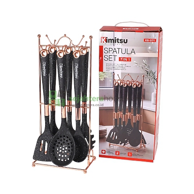 Sendok Set Kimitsu Silicon 7 buah B/W