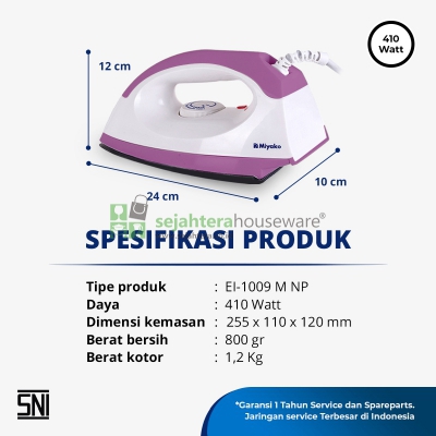 Setrika Listrik El-1009 M Miyako B#5
