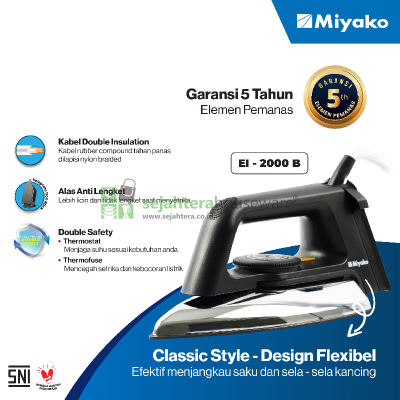 Setrika Listrik El-2000 B Miyako