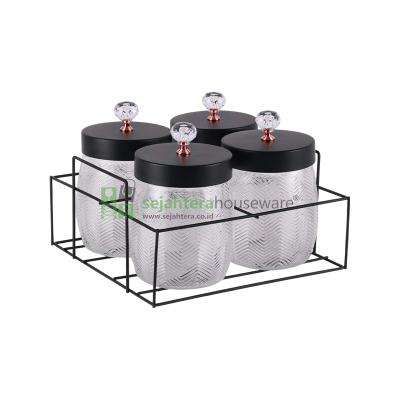 Stoples Set VENICE 4pcs VNC-R418 Black