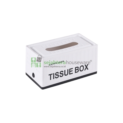 Tempat Tissue Lovenia Happy Black White