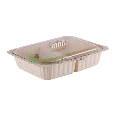 Fast Food Plastik Segi NS 2 Sekat