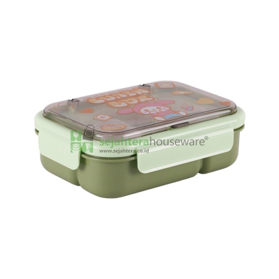 Lunch Box 5542K 1100ml + Sendok Garpu
