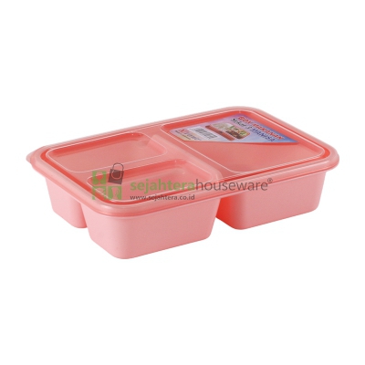 Lunch Box Venxia Manisa Sekat 3 Warna