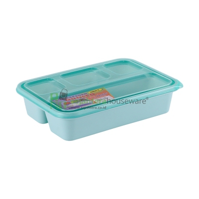 Lunch Box Venxia Bonito Sekat 4 Warna